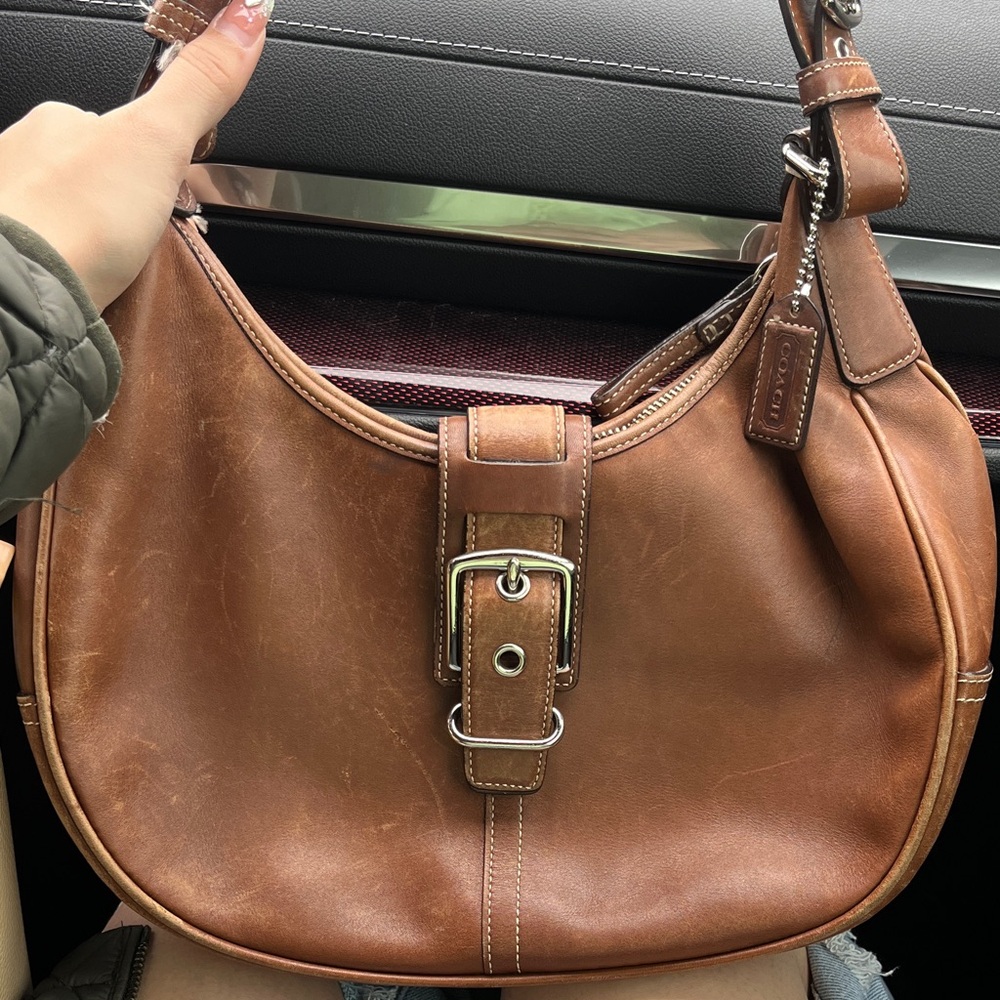 Y2k Coach all leather shoulder bag - Picture 3 of 11